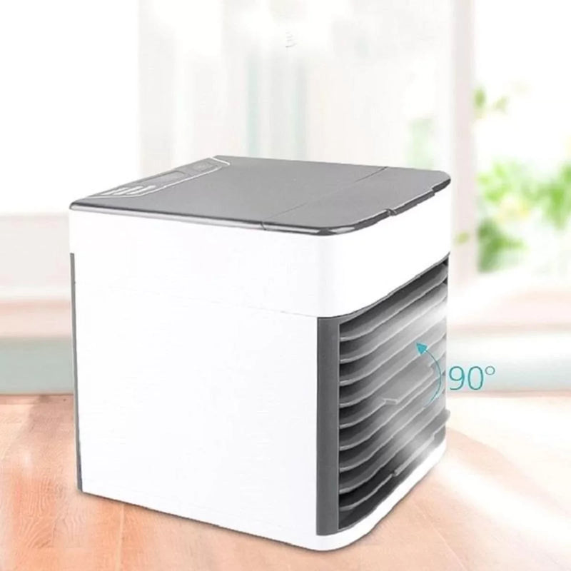 DAFUSHOP Mini Ar Condicionado Portátil Cooler Umidificador Climatizador Luz Led Clima Artic 3 Velocidades Refrigerador Pessoal