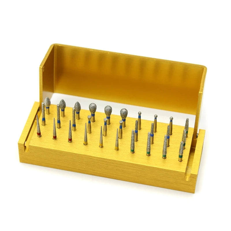 30Pcs de Brocas Dentárias Conjunto de Diamantes